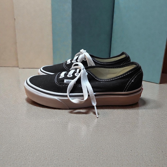 Vans Classic Black and White Sneakers - Picture 3 of 7